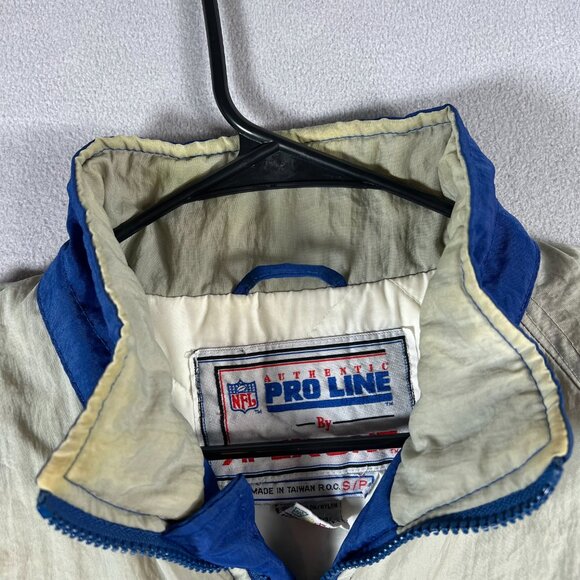 Vintage Apex Pro Line Dallas Cowboys Jacket Mens Small Blue Gray NFL 90s - Picture 2 of 16